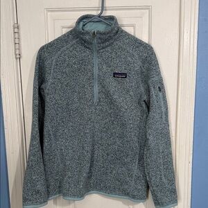 Patagonia Women’s Teal Heathered Fleece Pullover